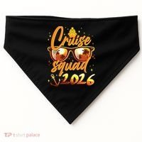 Gold Cruise Squad 2026  USA-Made Doggie Bandana thumb 0