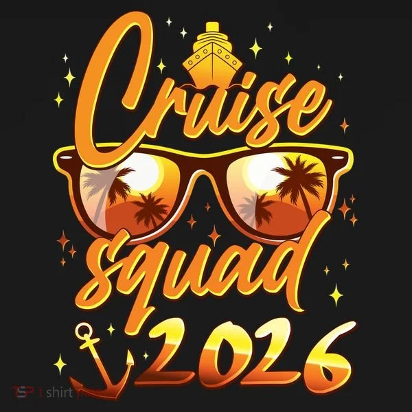 Gold Cruise Squad 2026  Toddler Hoodie