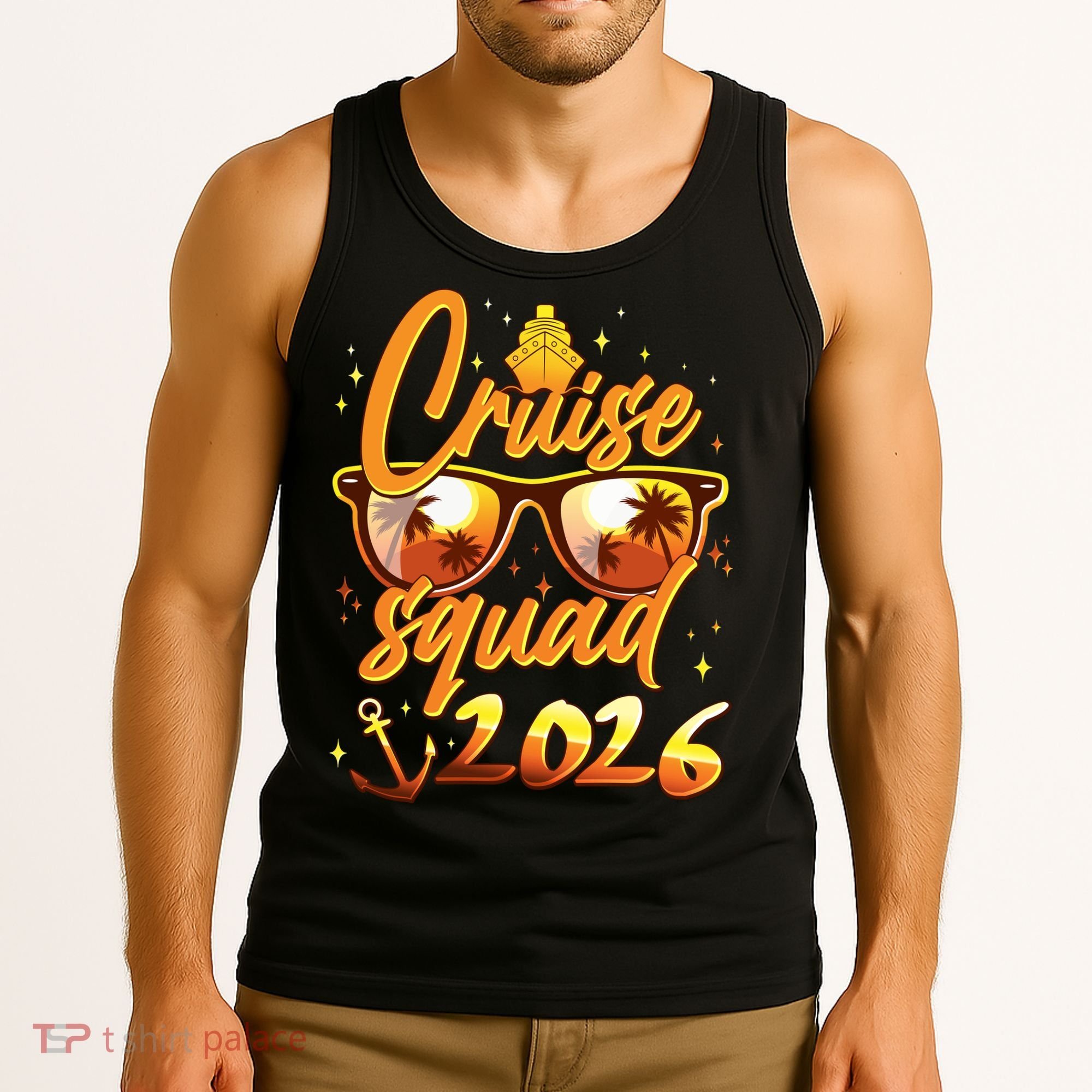 Gold Cruise Squad 2026  Tank Top