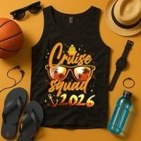 Gold Cruise Squad 2026  Tank Top thumb 4