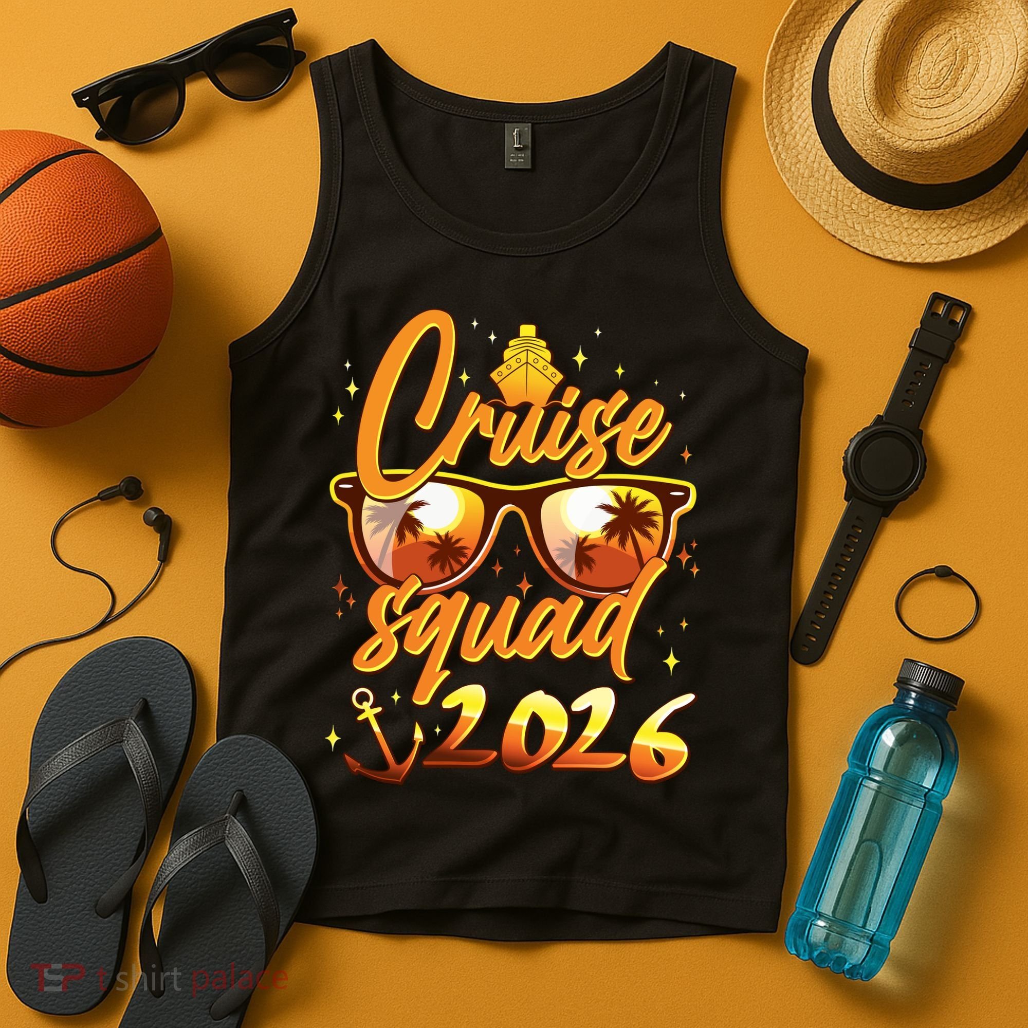 Gold Cruise Squad 2026  Tank Top