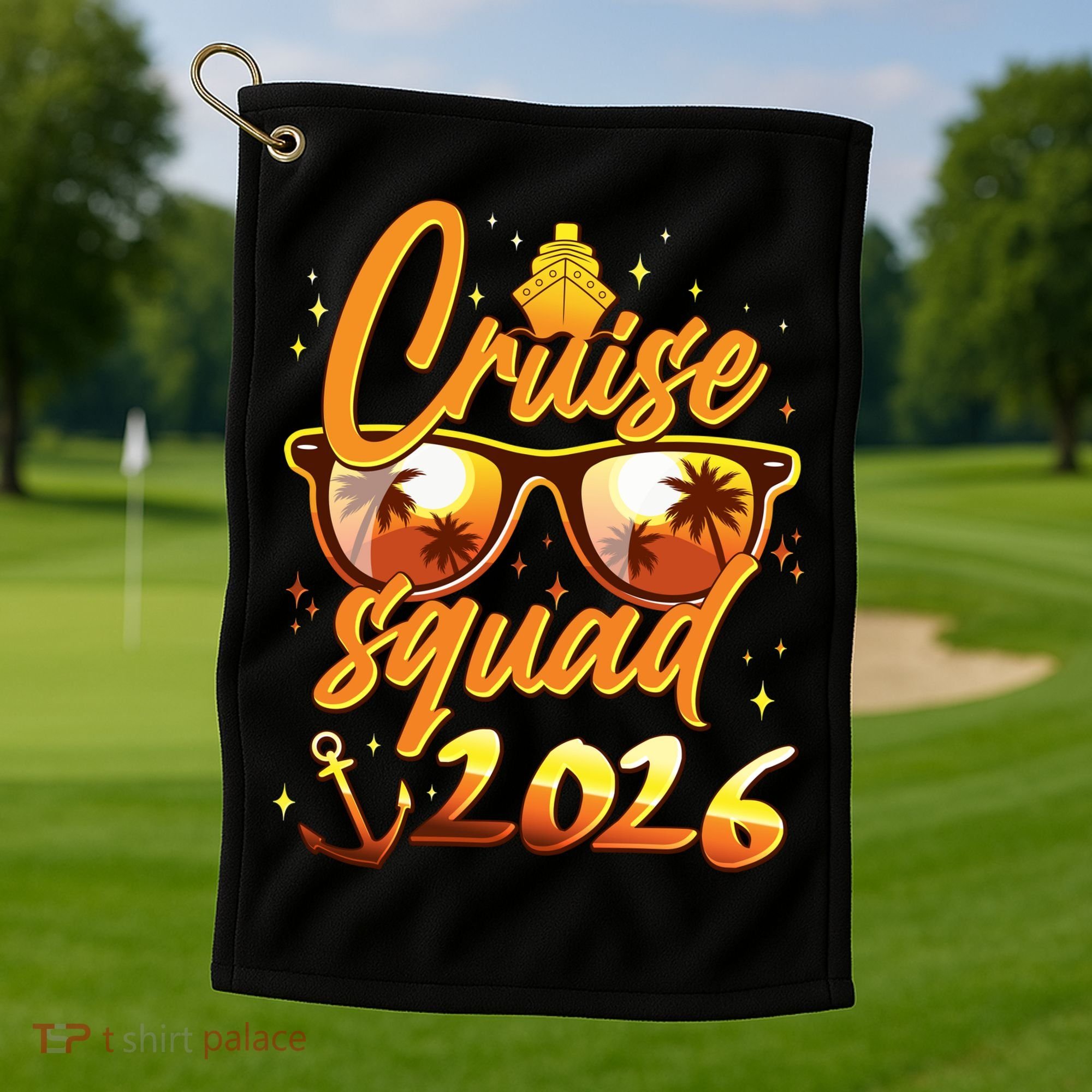 Gold Cruise Squad 2026  Golf Towel