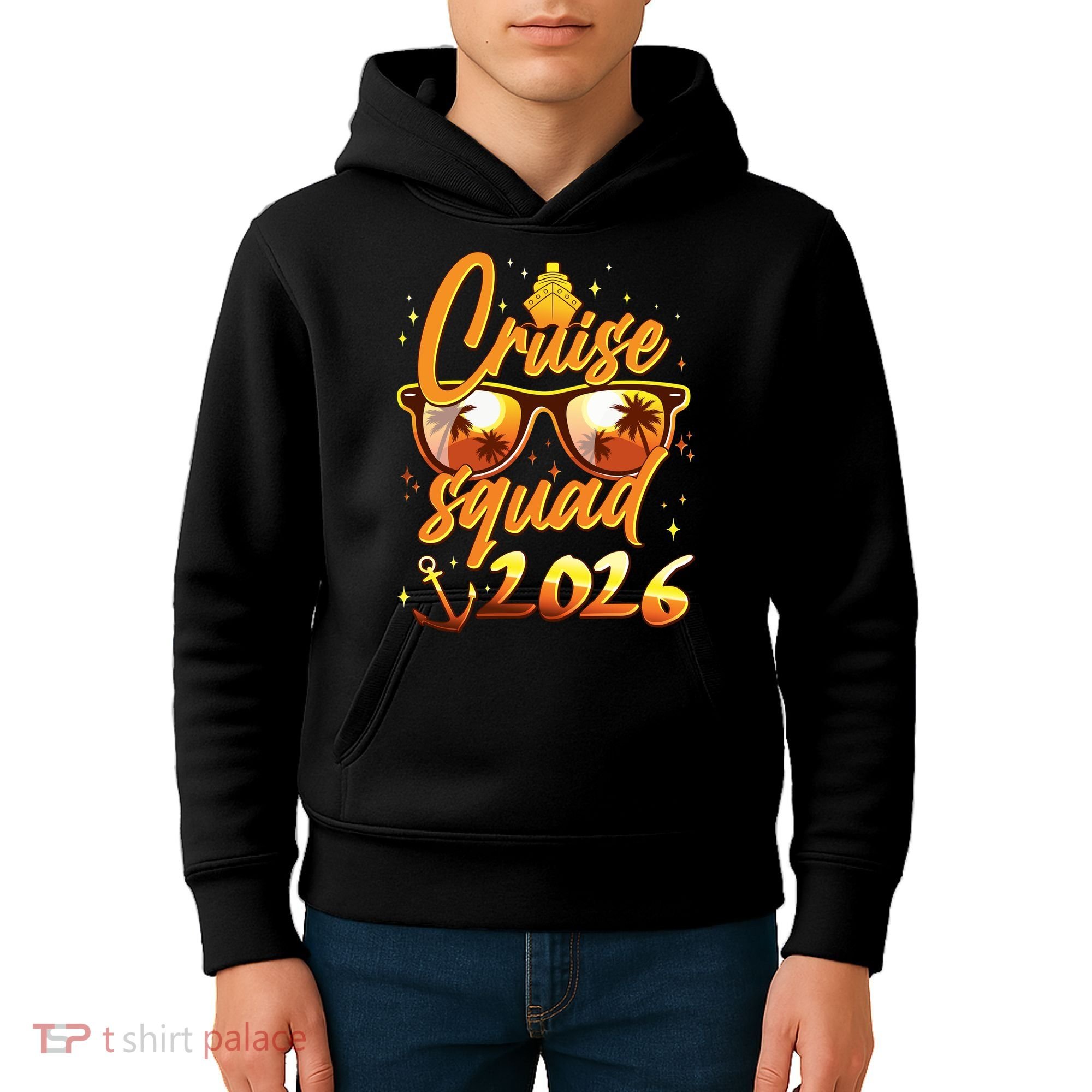 Gold Cruise Squad 2026  Kids Hoodie