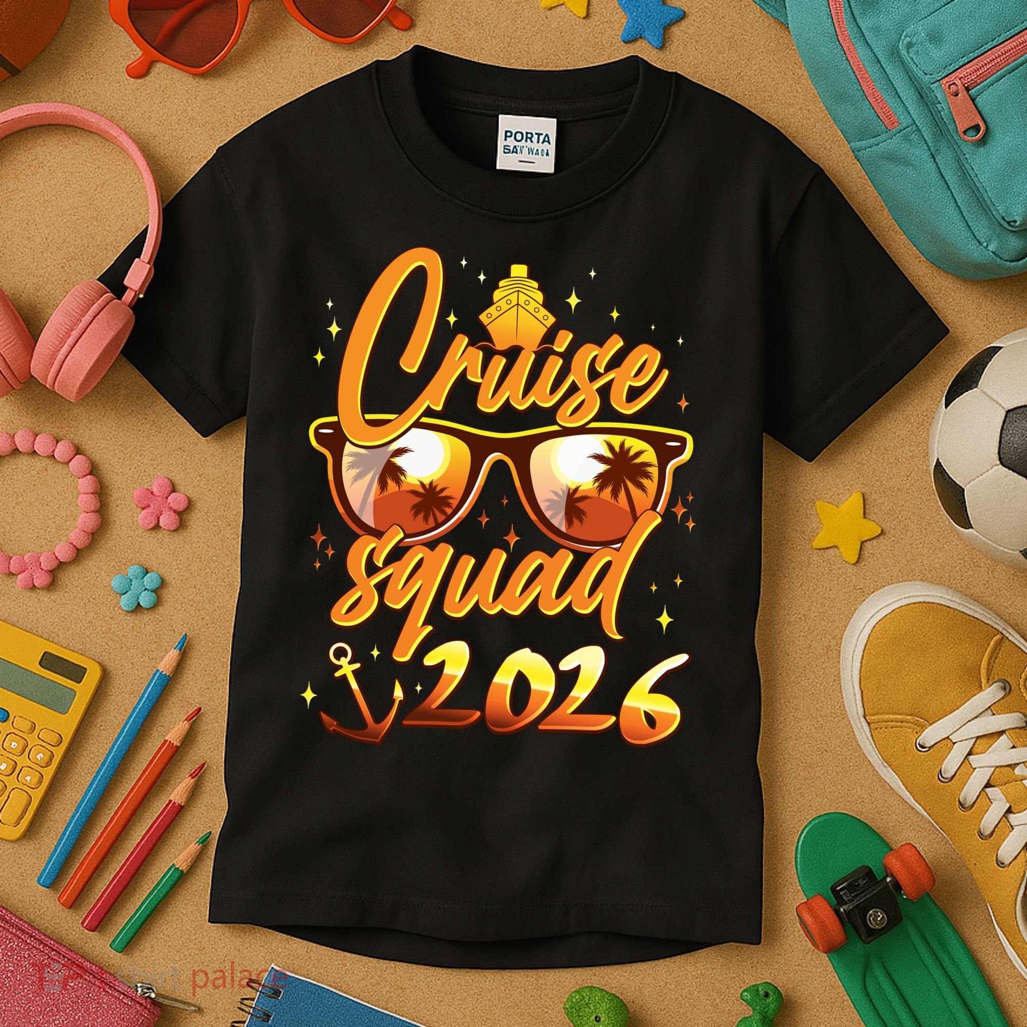 Gold Cruise Squad 2026  Kids T-Shirt
