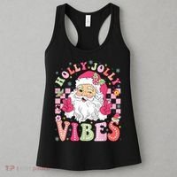 Groovy Cute Santa Claus Christmas Vibes Xmas Women Girl Women's Tank Top thumb 3