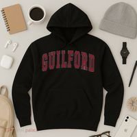 Guilford Connecticut Souvenir College Style Red Text Hoodie thumb 3