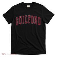Guilford Connecticut Souvenir College Style Red Text T-Shirt thumb 0