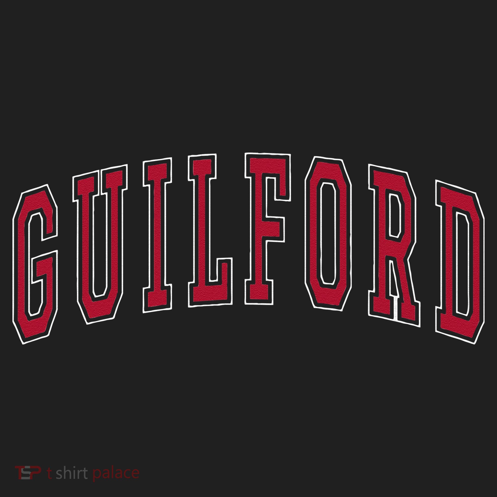 Guilford Connecticut Souvenir College Style Red Text Beanie