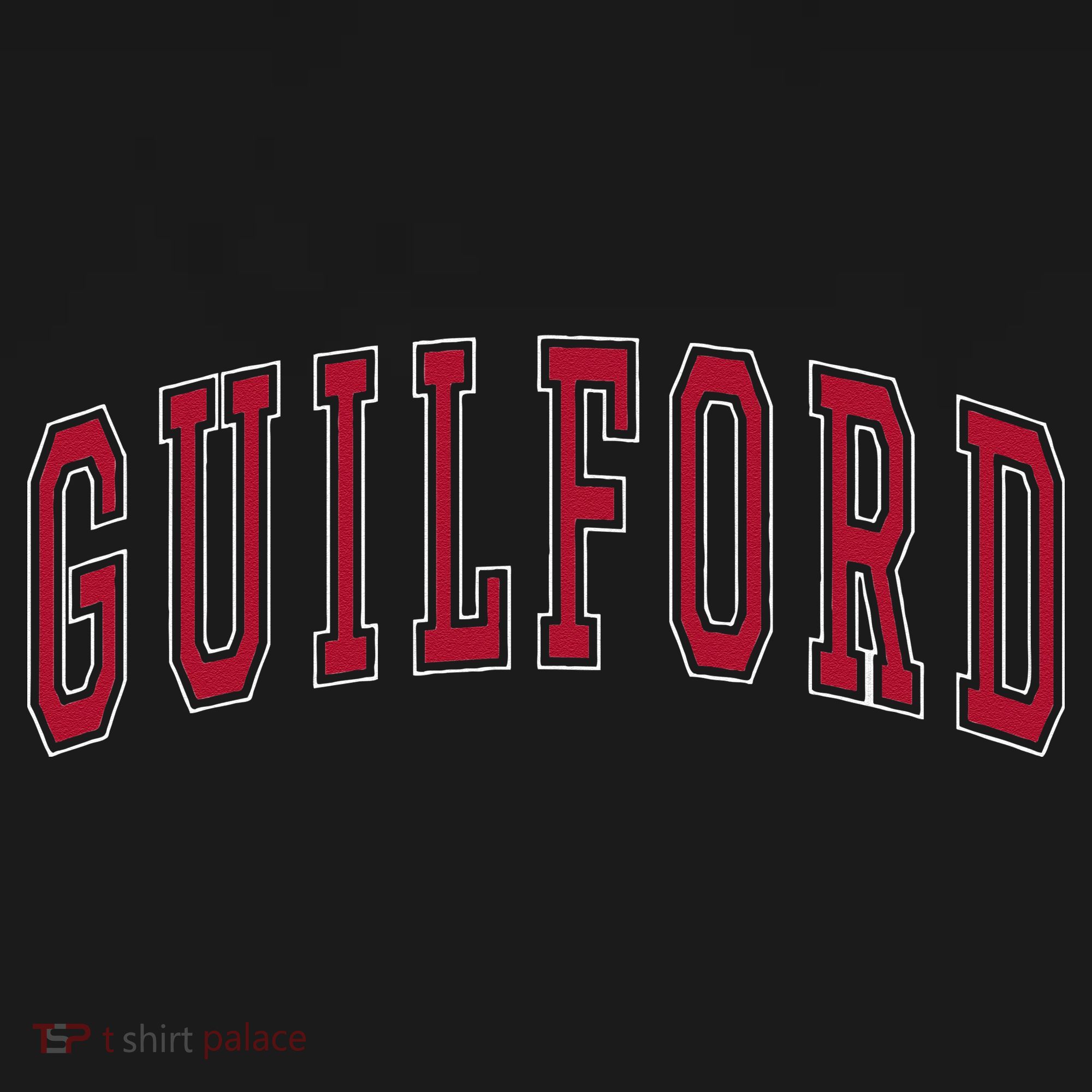 Guilford Connecticut Souvenir College Style Red Text Pajama Set