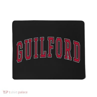 Guilford Connecticut Souvenir College Style Red Text Mousepad