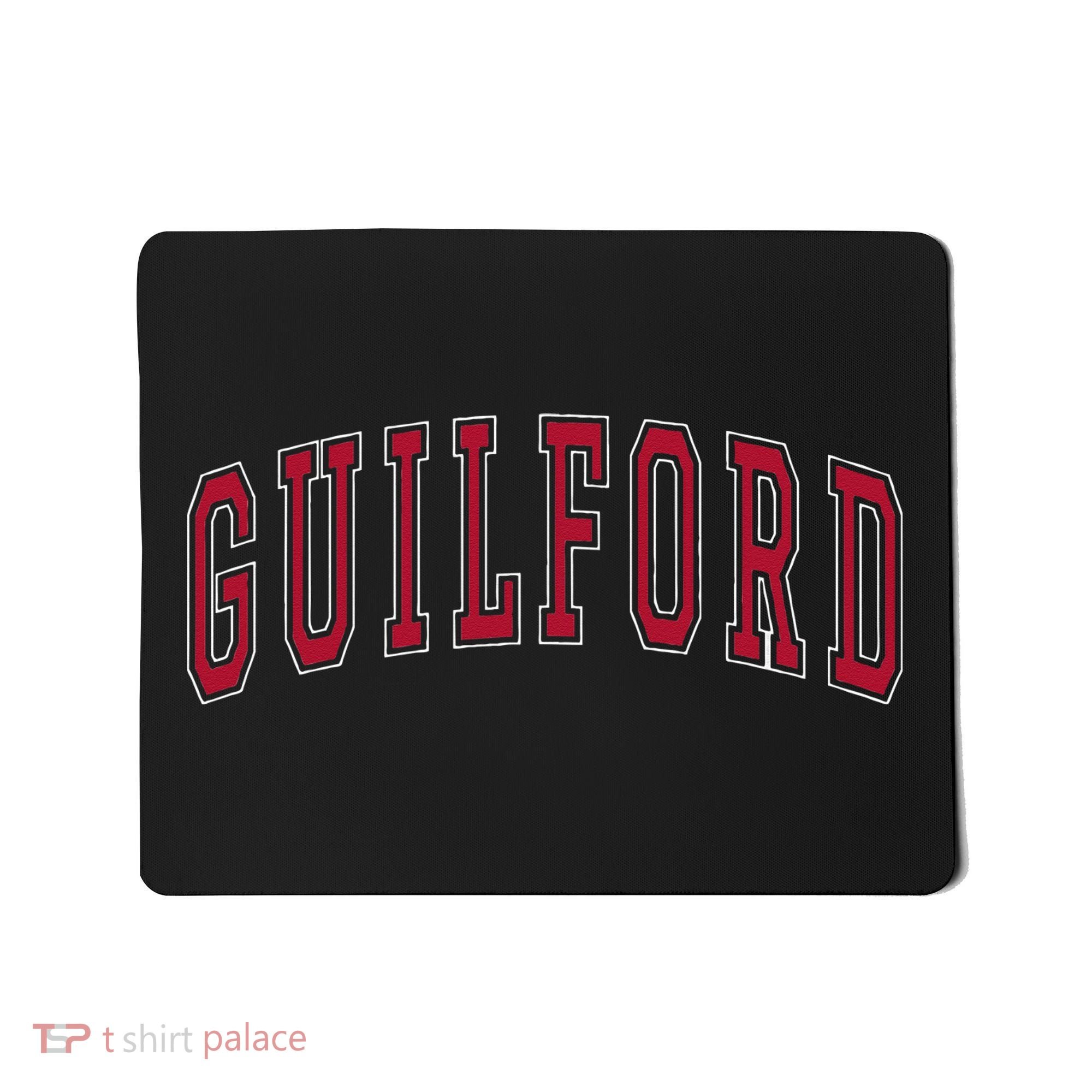 Guilford Connecticut Souvenir College Style Red Text Mousepad
