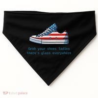 Glass Ceiling Shoe First Woman President Kamala Harris USA-Made Doggie Bandana thumb 0