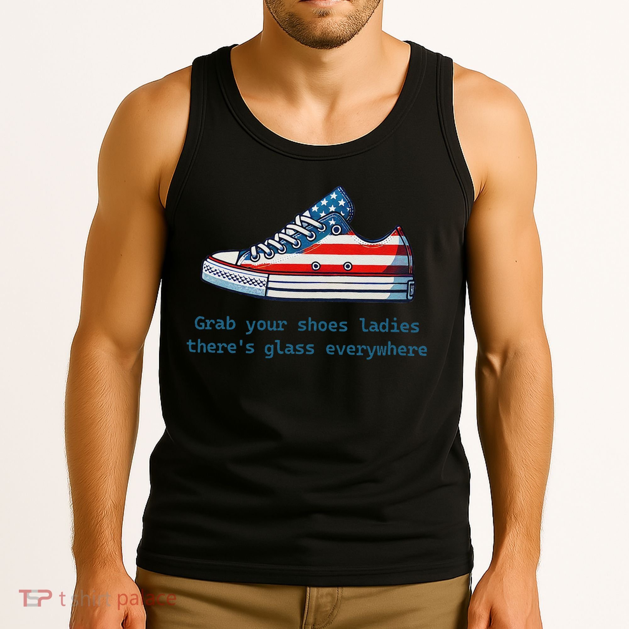 Glass Ceiling Shoe First Woman President Kamala Harris Tank Top