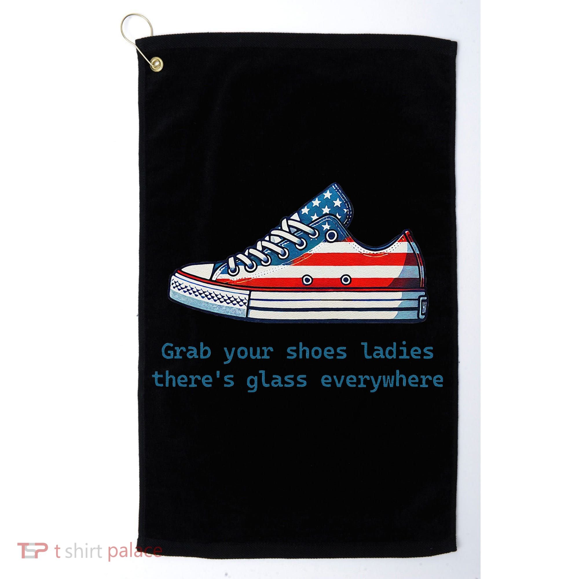Glass Ceiling Shoe First Woman President Kamala Harris Golf Towel