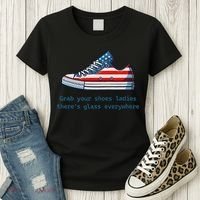 Glass Ceiling Shoe First Woman President Kamala Harris Women's T-Shirt thumb 3