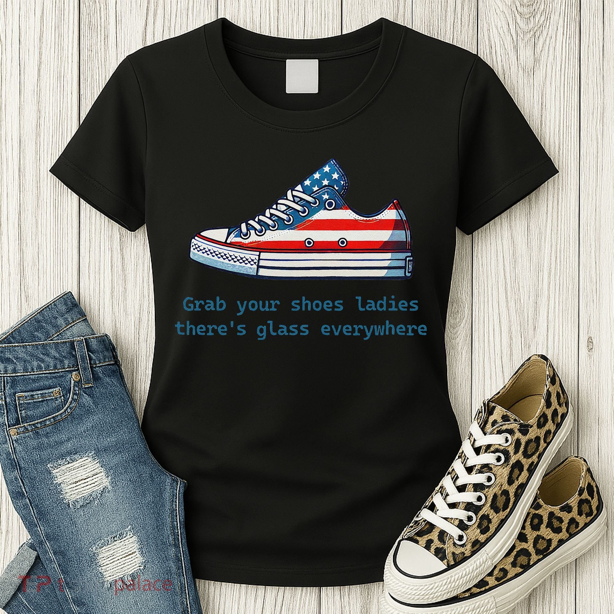 Glass Ceiling Shoe First Woman President Kamala Harris Women's T-Shirt