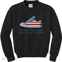 Glass Ceiling Shoe First Woman President Kamala Harris Kids Sweatshirt thumb 0