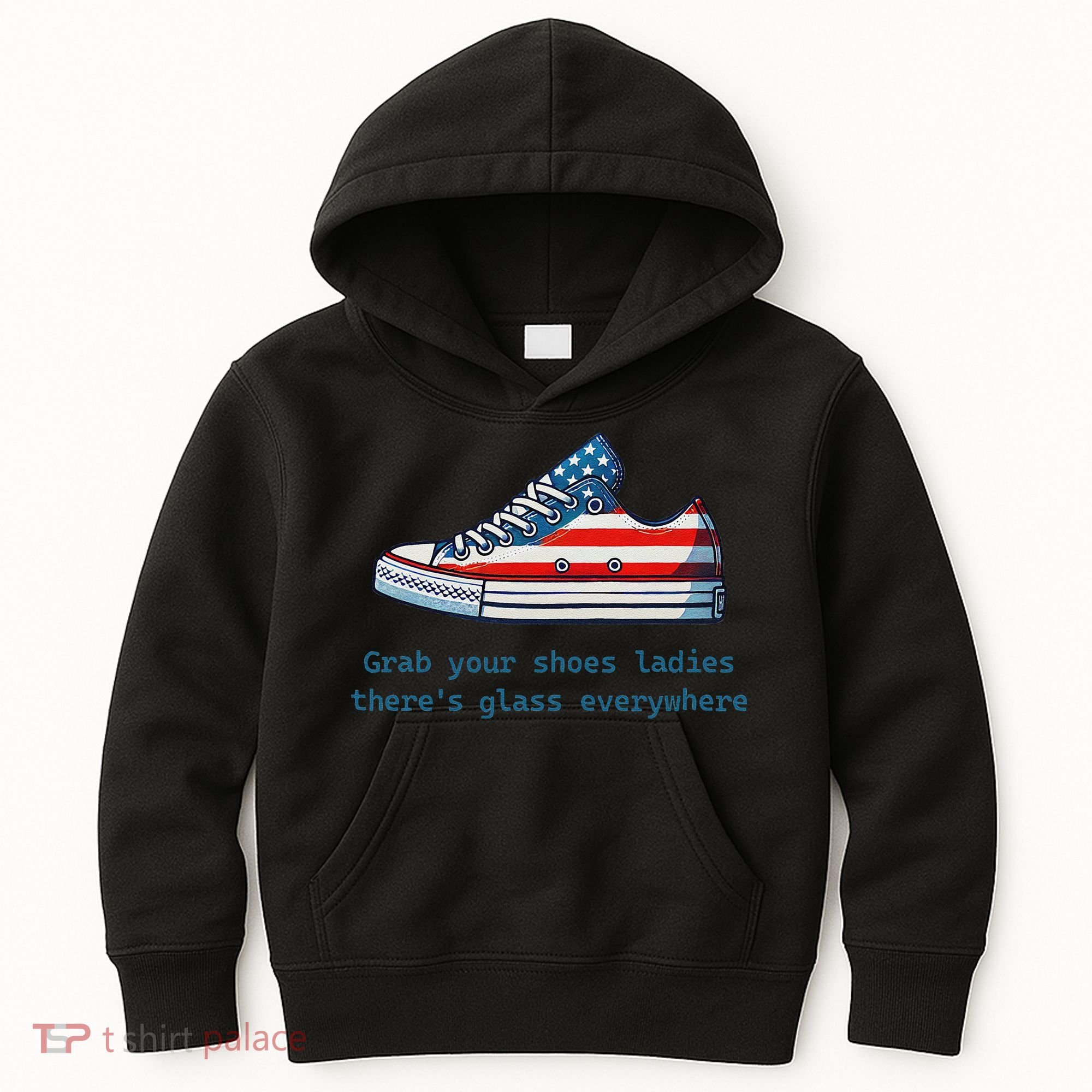 Glass Ceiling Shoe First Woman President Kamala Harris Kids Hoodie