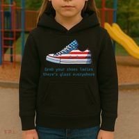 Glass Ceiling Shoe First Woman President Kamala Harris Kids Hoodie thumb 3