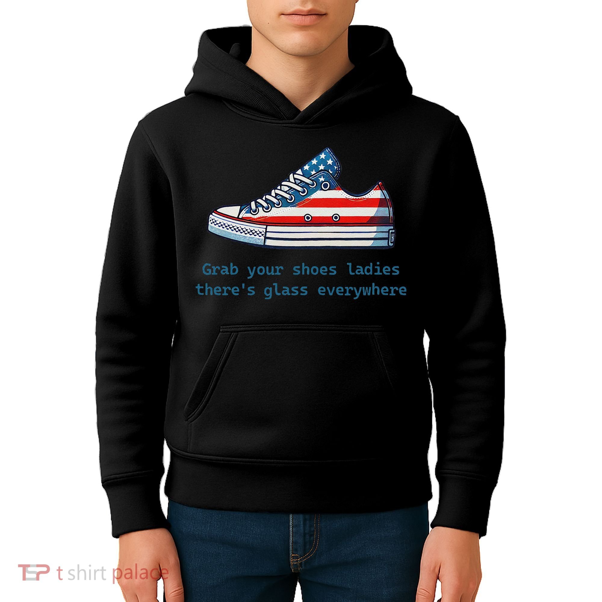 Glass Ceiling Shoe First Woman President Kamala Harris Kids Hoodie
