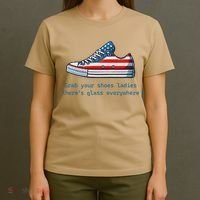 Glass Ceiling Shoe First Woman President Kamala Harris T-Shirt thumb 4