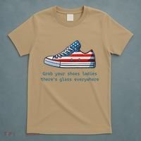 Glass Ceiling Shoe First Woman President Kamala Harris T-Shirt thumb 5