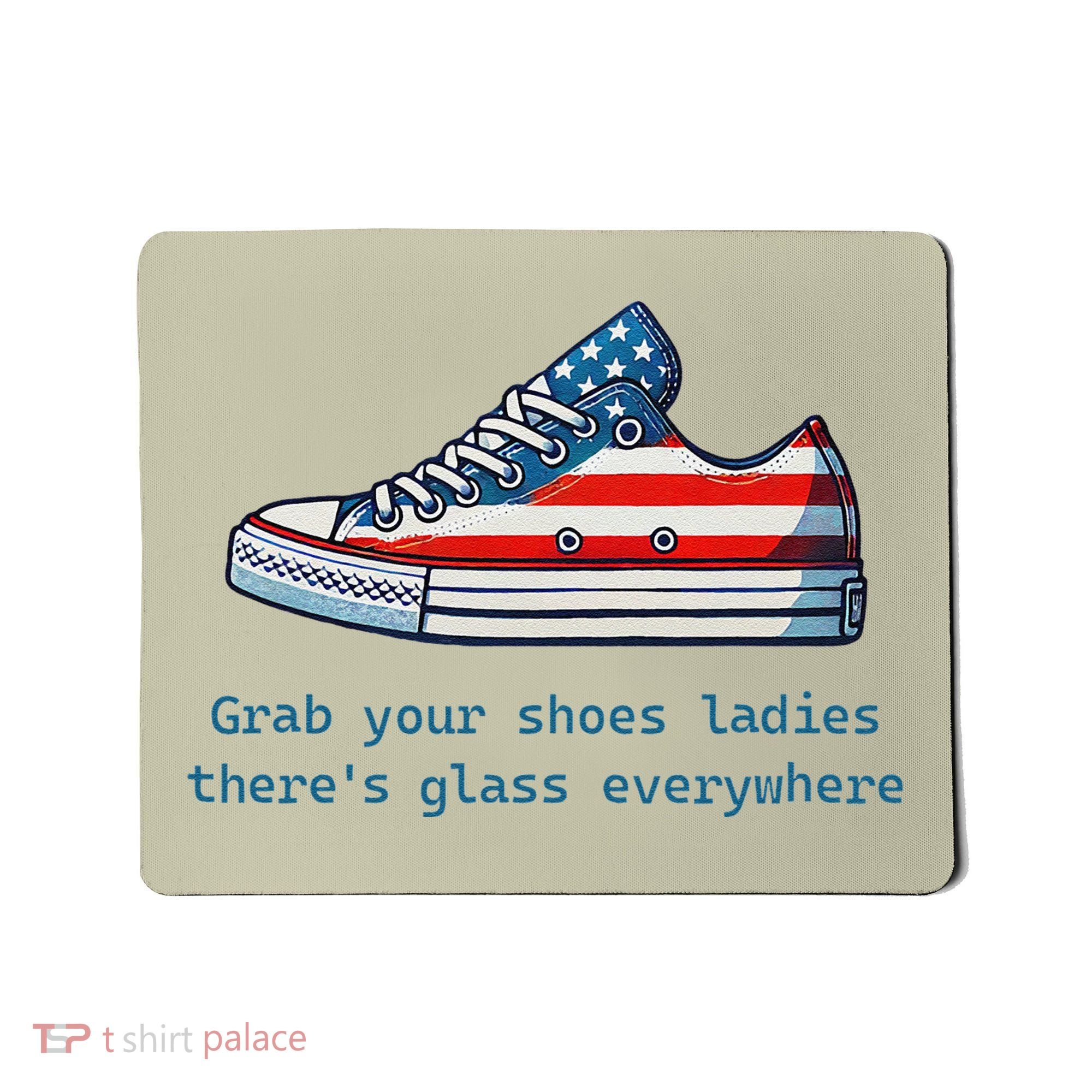 Glass Ceiling Shoe First Woman President Kamala Harris Mousepad