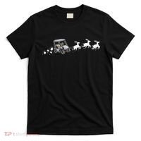 Golf Cart Santa Christmas Sleigh Funny Golf Club T-Shirt thumb 0