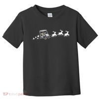 Golf Cart Santa Christmas Sleigh Funny Golf Club Toddler T-Shirt thumb 0