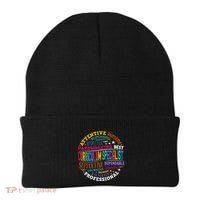 Groovy Curriculum Specialist Appreciation Back To School Beanie thumb 0