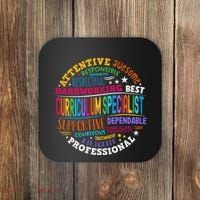 Groovy Curriculum Specialist Appreciation Back To School Coaster thumb 0