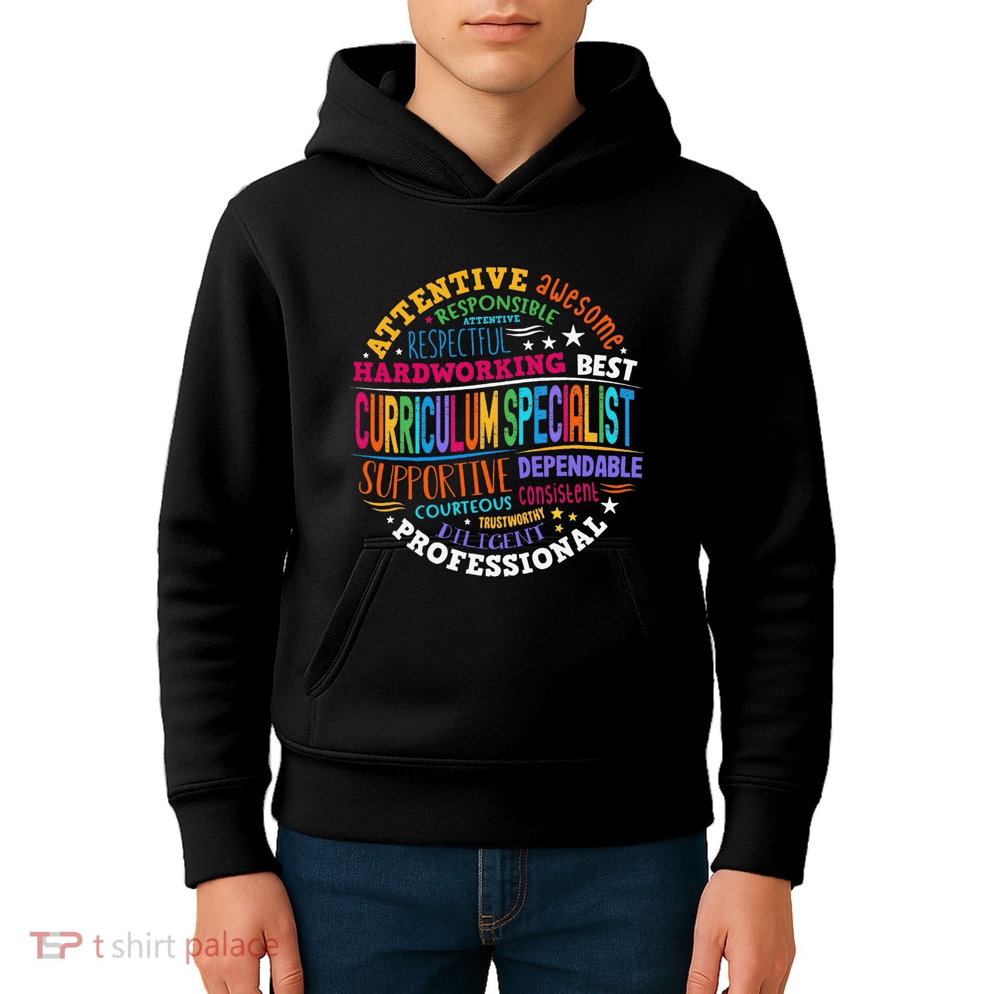 Groovy Curriculum Specialist Appreciation Back To School Kids Hoodie