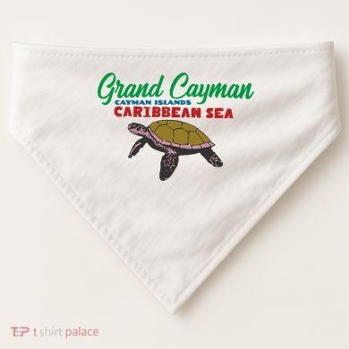 Grand Cayman Sea Turtles USA-Made Doggie Bandana