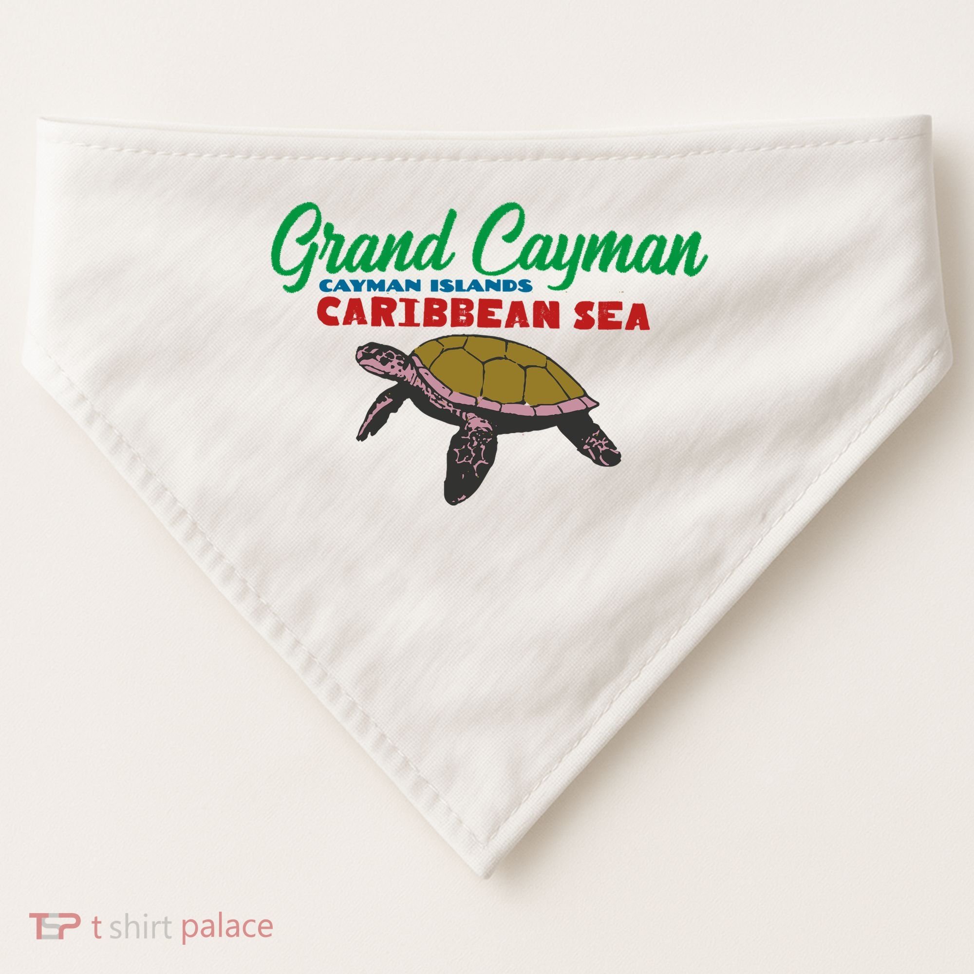 Grand Cayman Sea Turtles USA-Made Doggie Bandana