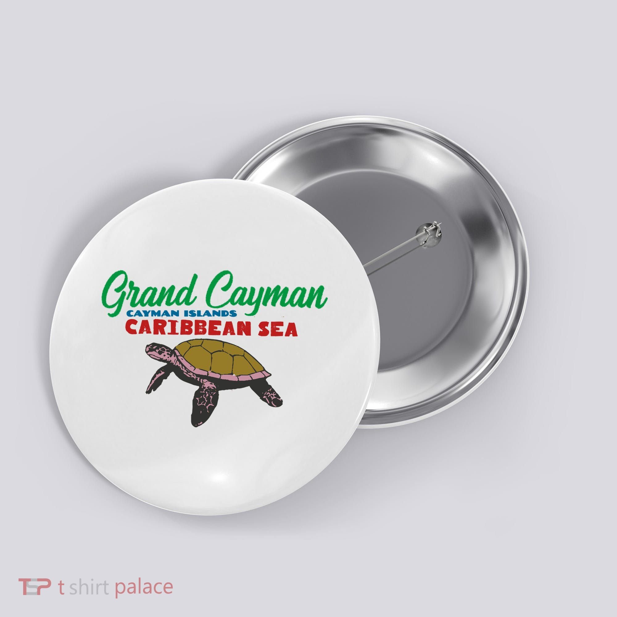 Grand Cayman Sea Turtles Button