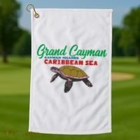 Grand Cayman Sea Turtles Golf Towel thumb 1