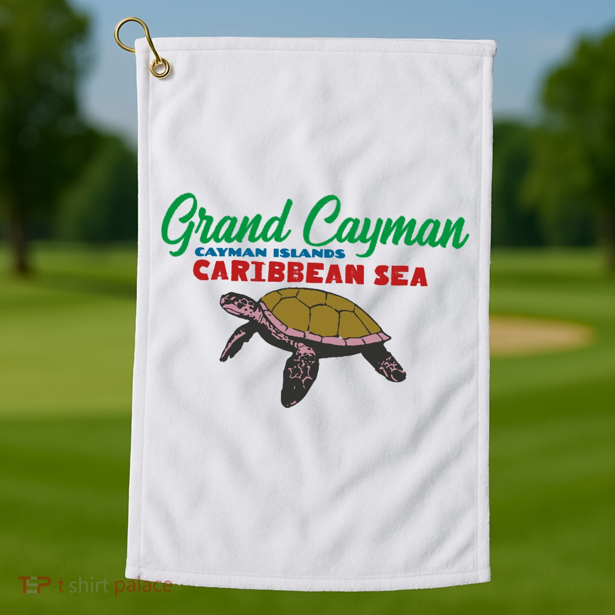 Grand Cayman Sea Turtles Golf Towel
