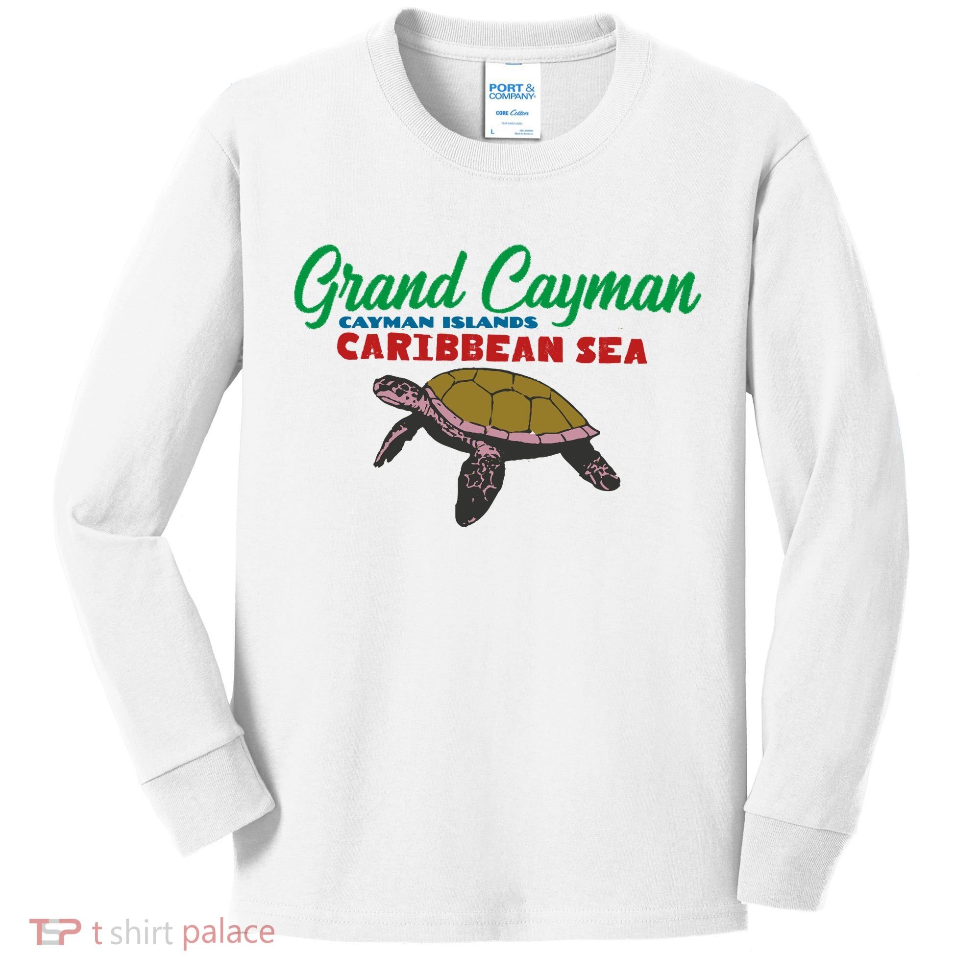 Grand Cayman Sea Turtles Kids Long Sleeve Shirt