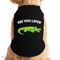 Gator Crocodile See You Later Alligator Doggie Tank thumb 0