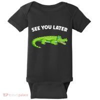 Gator Crocodile See You Later Alligator Baby Bodysuit thumb 0