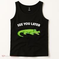 Gator Crocodile See You Later Alligator Tank Top thumb 2