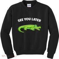 Gator Crocodile See You Later Alligator Kids Sweatshirt thumb 0