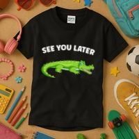 Gator Crocodile See You Later Alligator Kids T-Shirt thumb 3