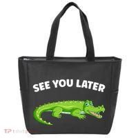 Gator Crocodile See You Later Alligator Tote Bag thumb 0