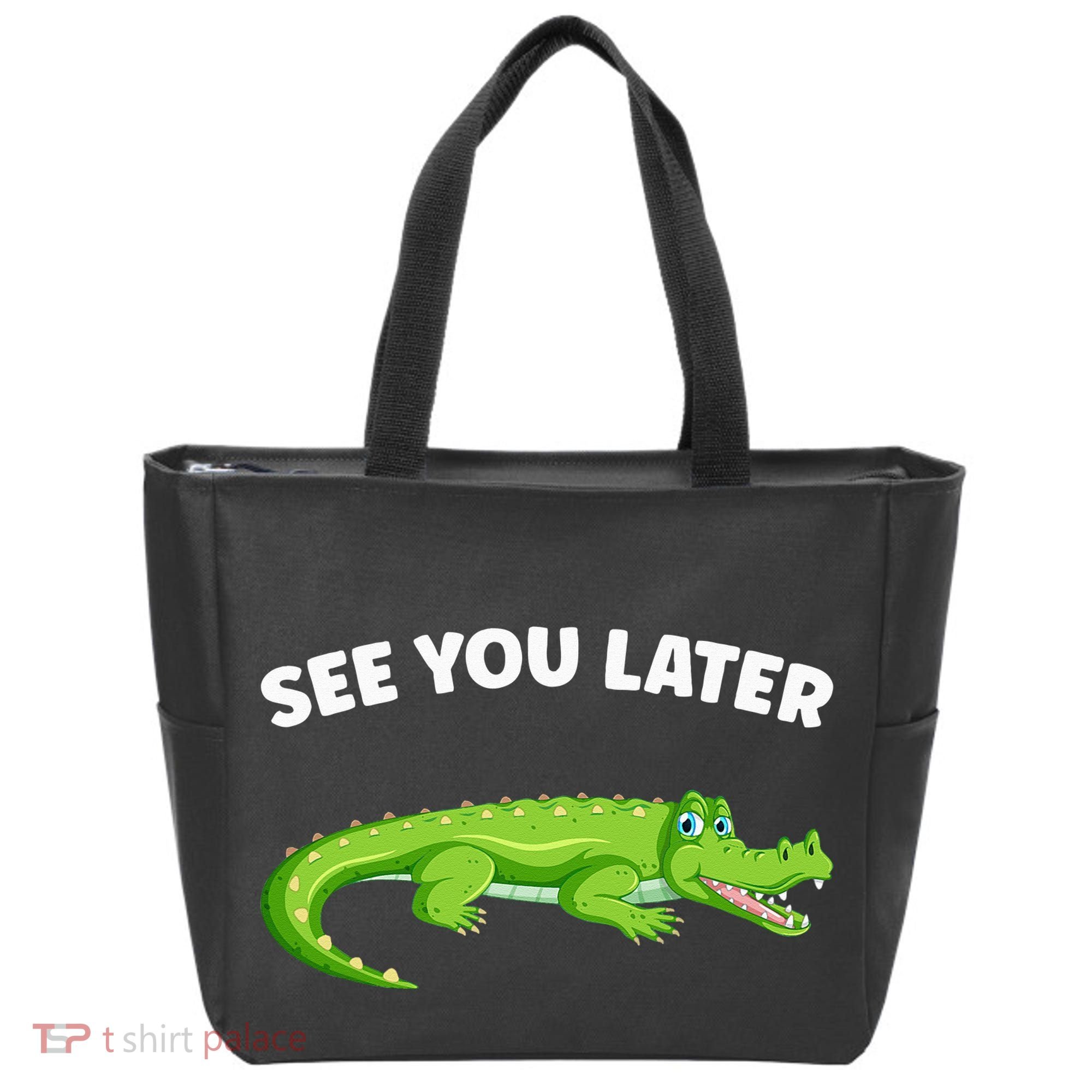 Gator Crocodile See You Later Alligator Tote Bag