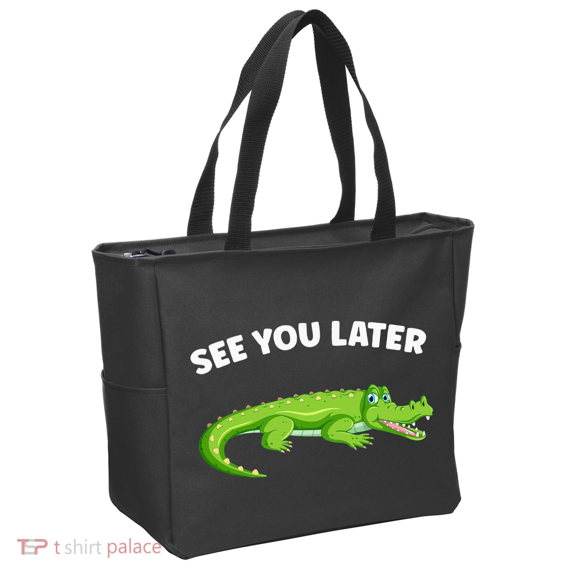 Gator Crocodile See You Later Alligator Tote Bag