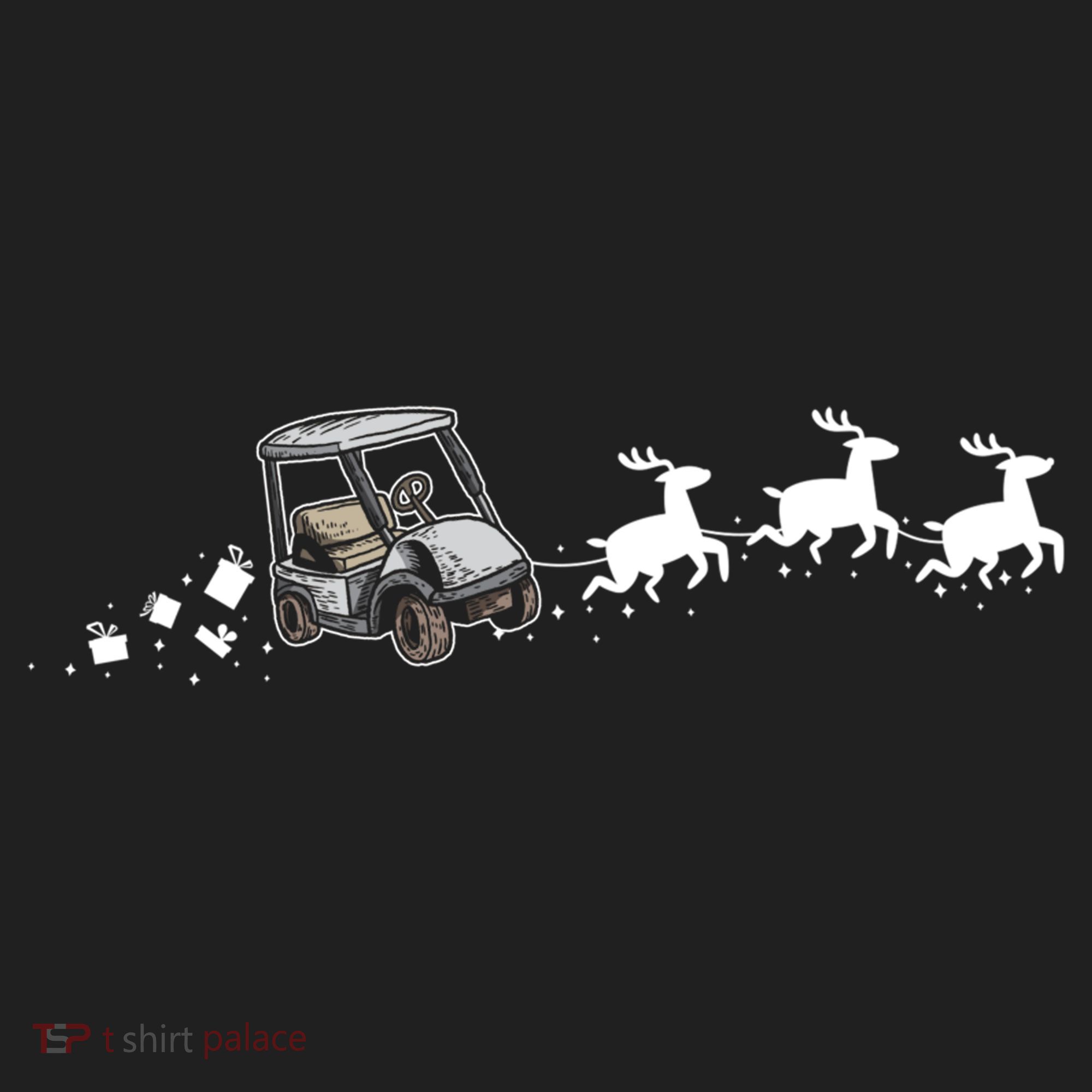 Golf Cart Santa Christmas Sleigh Funny Golf Cart Xmas Gift Women's Sweatshirt