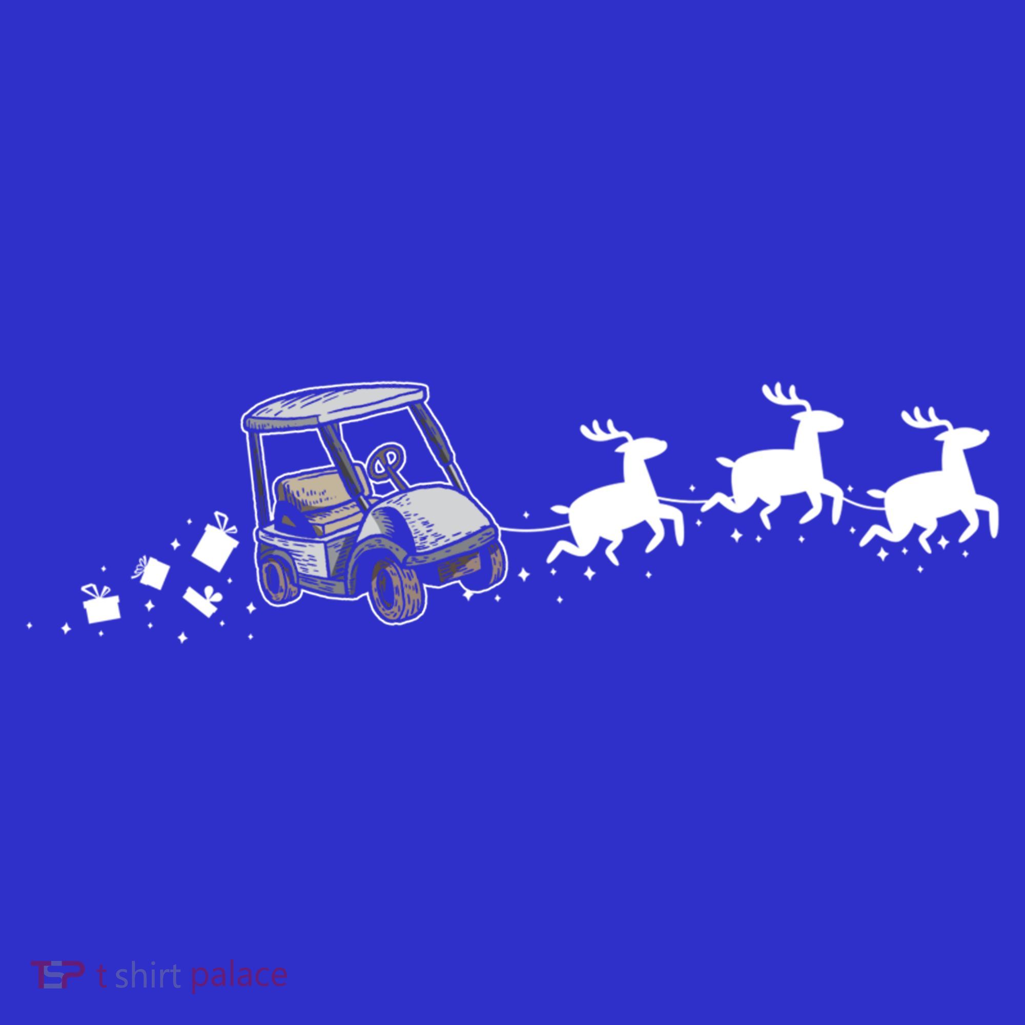 Golf Cart Santa Christmas Sleigh Funny Golf Cart Xmas Gift Women's Tank Top