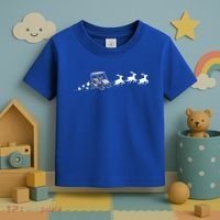 Golf Cart Santa Christmas Sleigh Funny Golf Cart Xmas Gift Toddler T-Shirt thumb 3