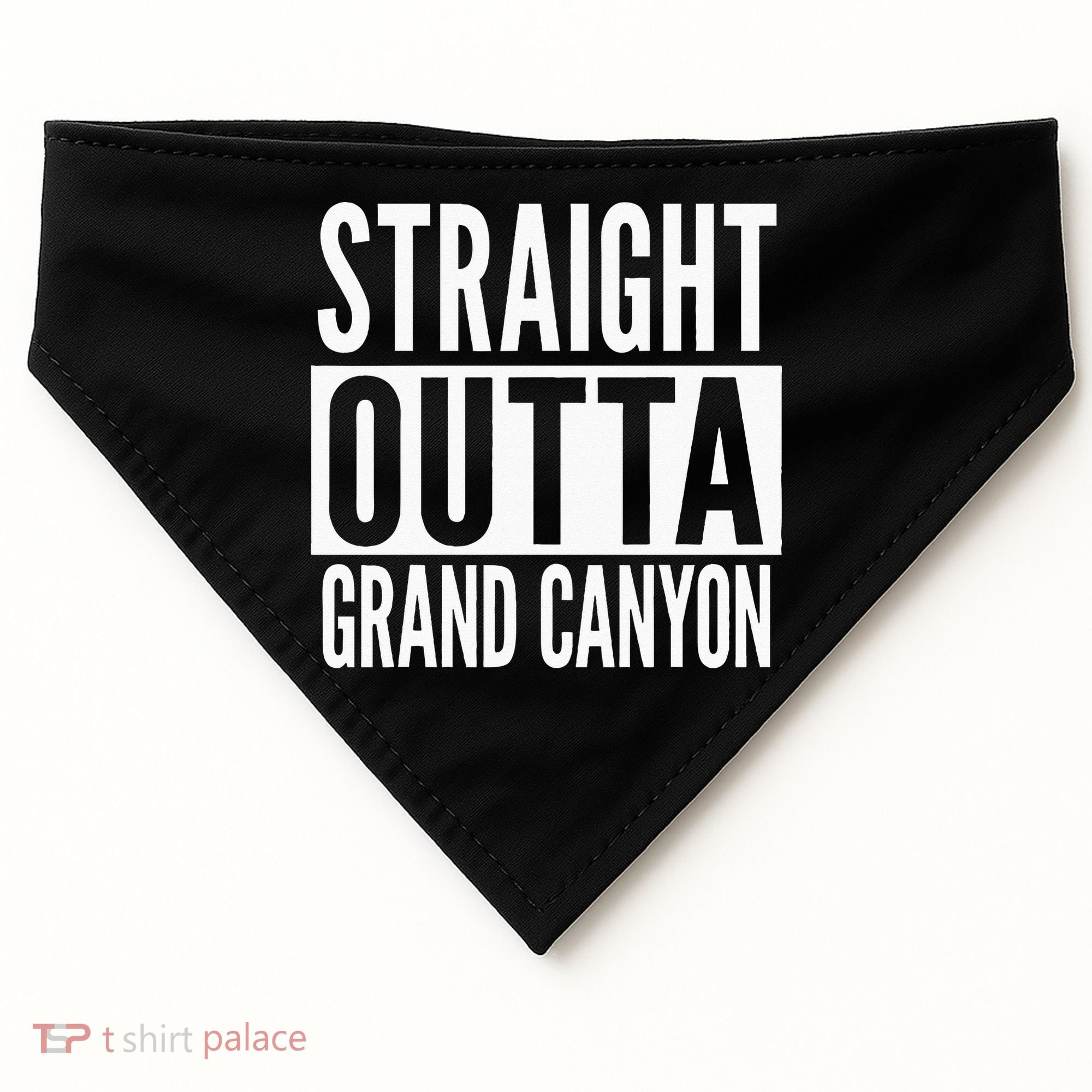 Grand Canyon Straight Outta College University Alumni USA-Made Doggie Bandana